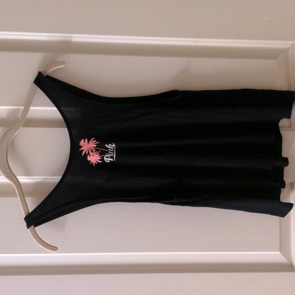 ❤️ PINK Tank Top XSm Resting Beach Face - Picture 5 of 7